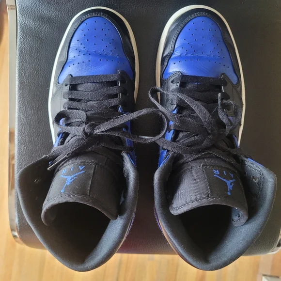 Nike Air Jordan Mid 1 "Hyper Royal" Sneakers 2020,Unisex EU 41 - Picture 12 of 14